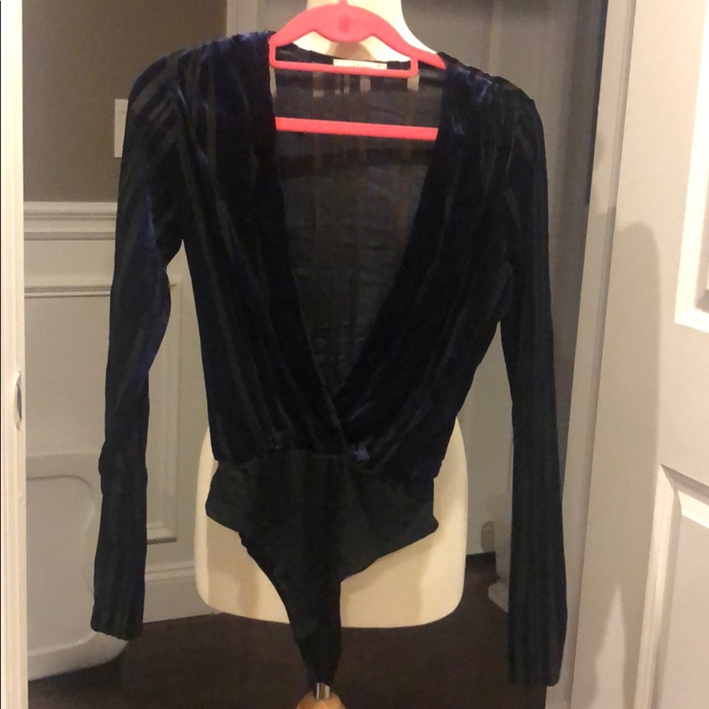 Velvet Deep V Bodysuit